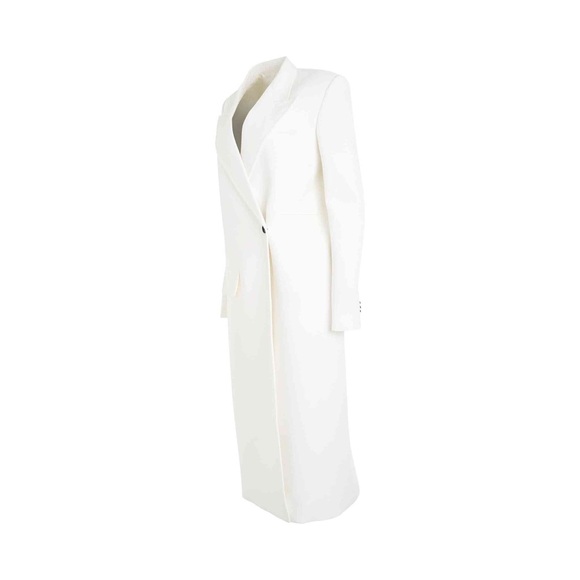 KHAITE White Cobble Long Coat Size 8 NWT - Picture 3 of 16